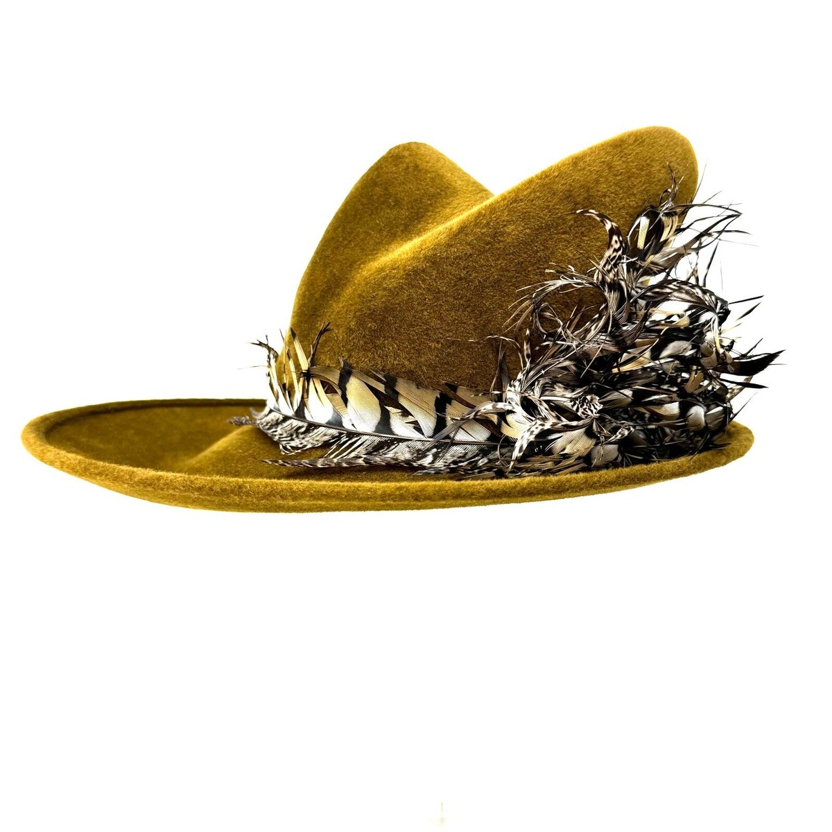 no81 - Philip Treacy Olive Wool Felt Feathered Dramatic  display picture 2