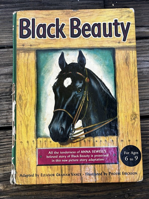 Vintage Anna Sewell’s Black Beauty Children’s Story Book Novel