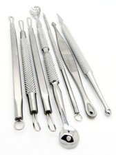 Set of 7 Professional Blackhead Comedone Pimple Blemish Acne Remover Tools Kit