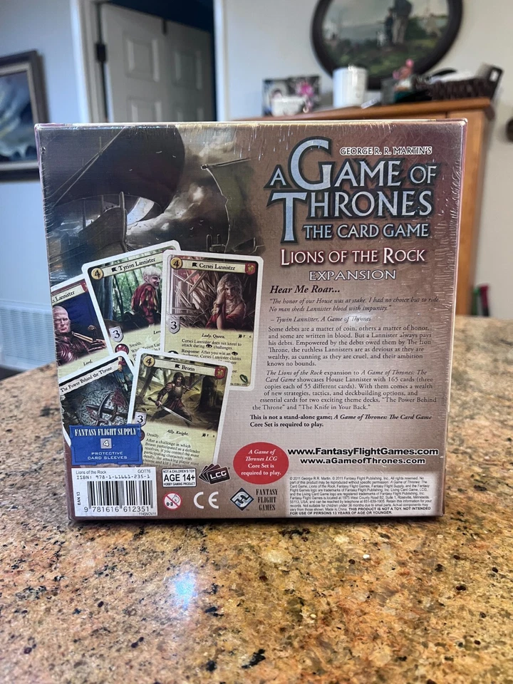 A Game of Thrones The Card Game: Lions of the Rock Expansion, New - Image 2 of 2