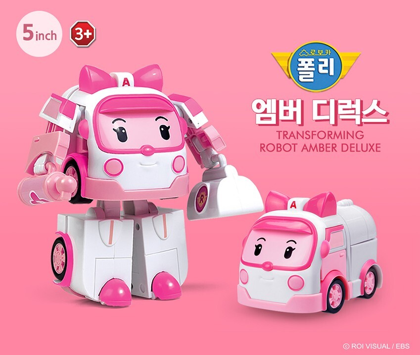 Robocar Poli] Deluxe Transformer Robot Action Figure Car Toy