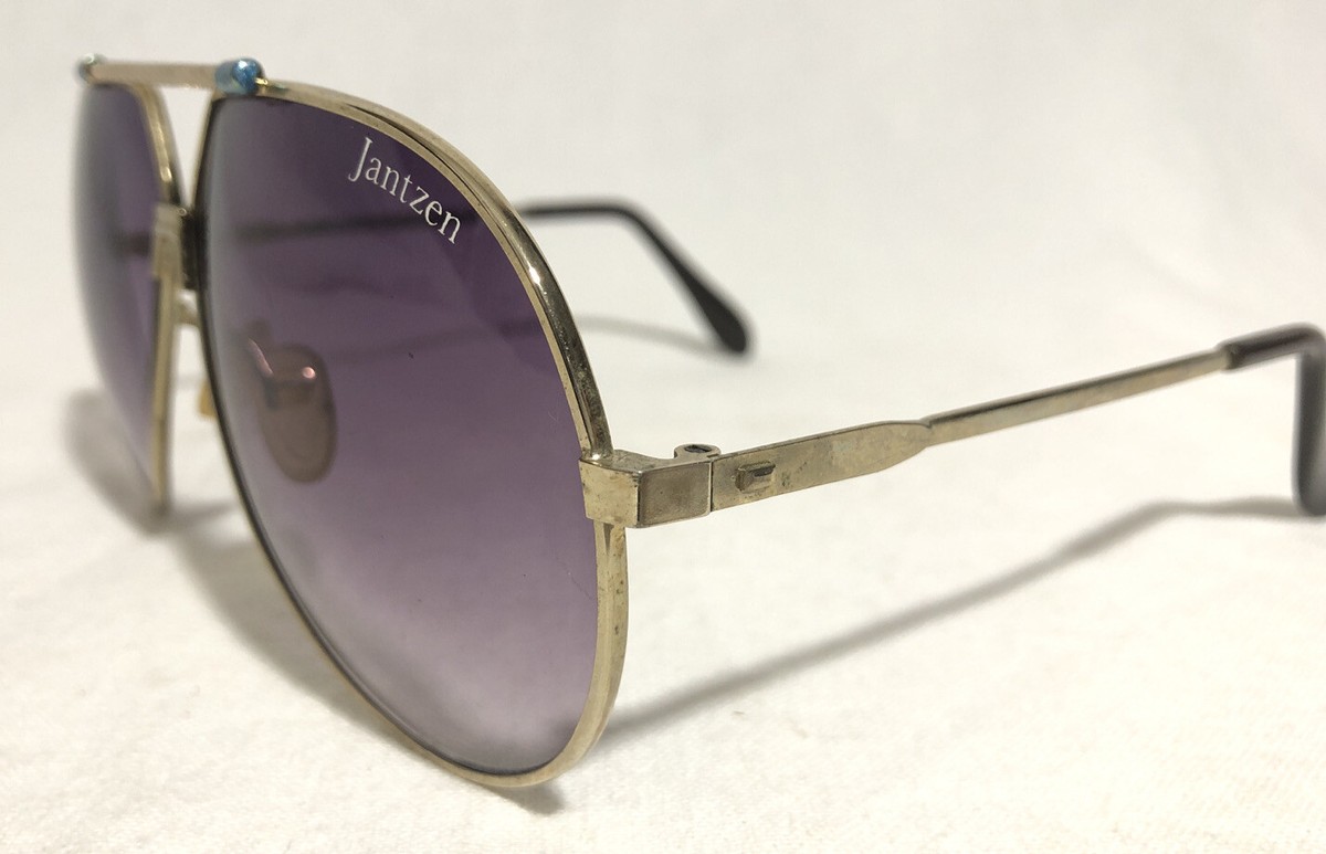 Vintage Jantzen Aviator Sunglasses Gold Frame Sun Glasses | eBay