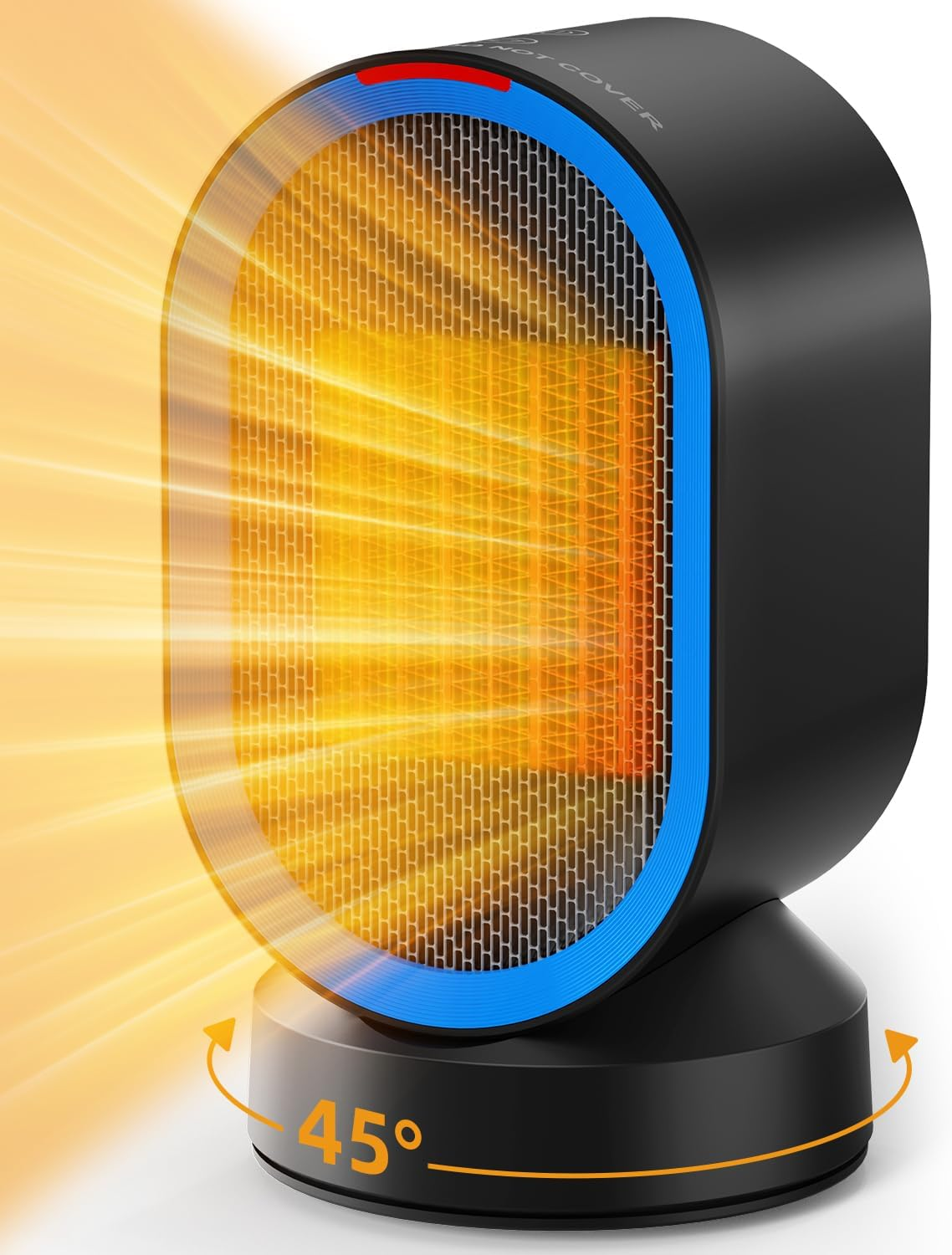 Space Heater Electric Space Heaters for Indoor Use Small Portable Heater 45° Osc