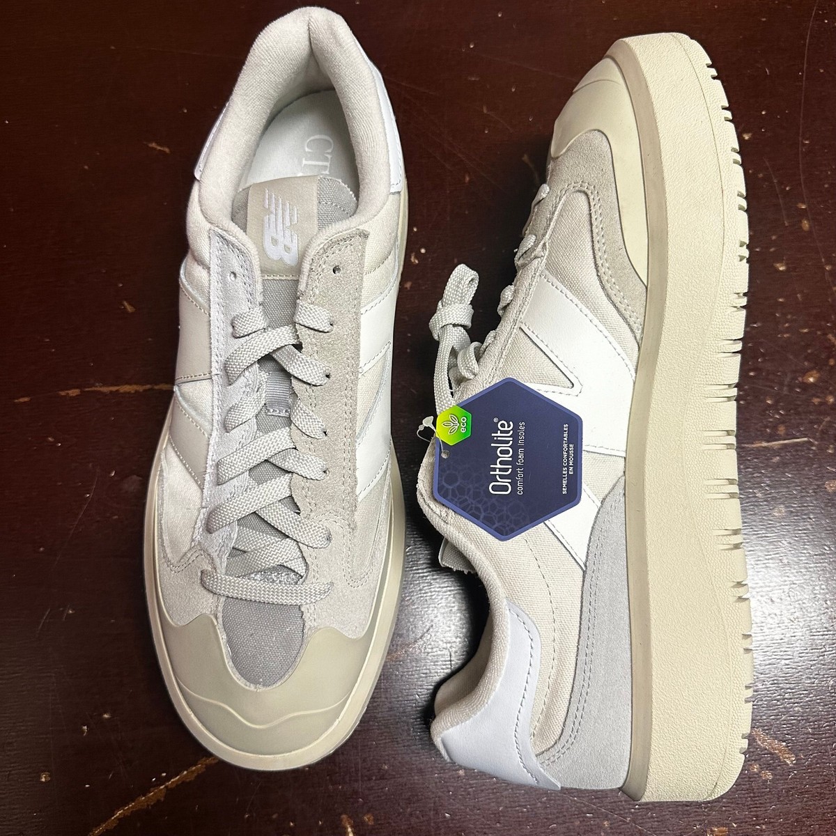 New Balance Mens Gray Beige CT302 Ortholite Comfort Lace Up Sneaker Size US 12 New Balance Mens Gray Beige CT302 Ortholite Comfort Lace Up  main image 2