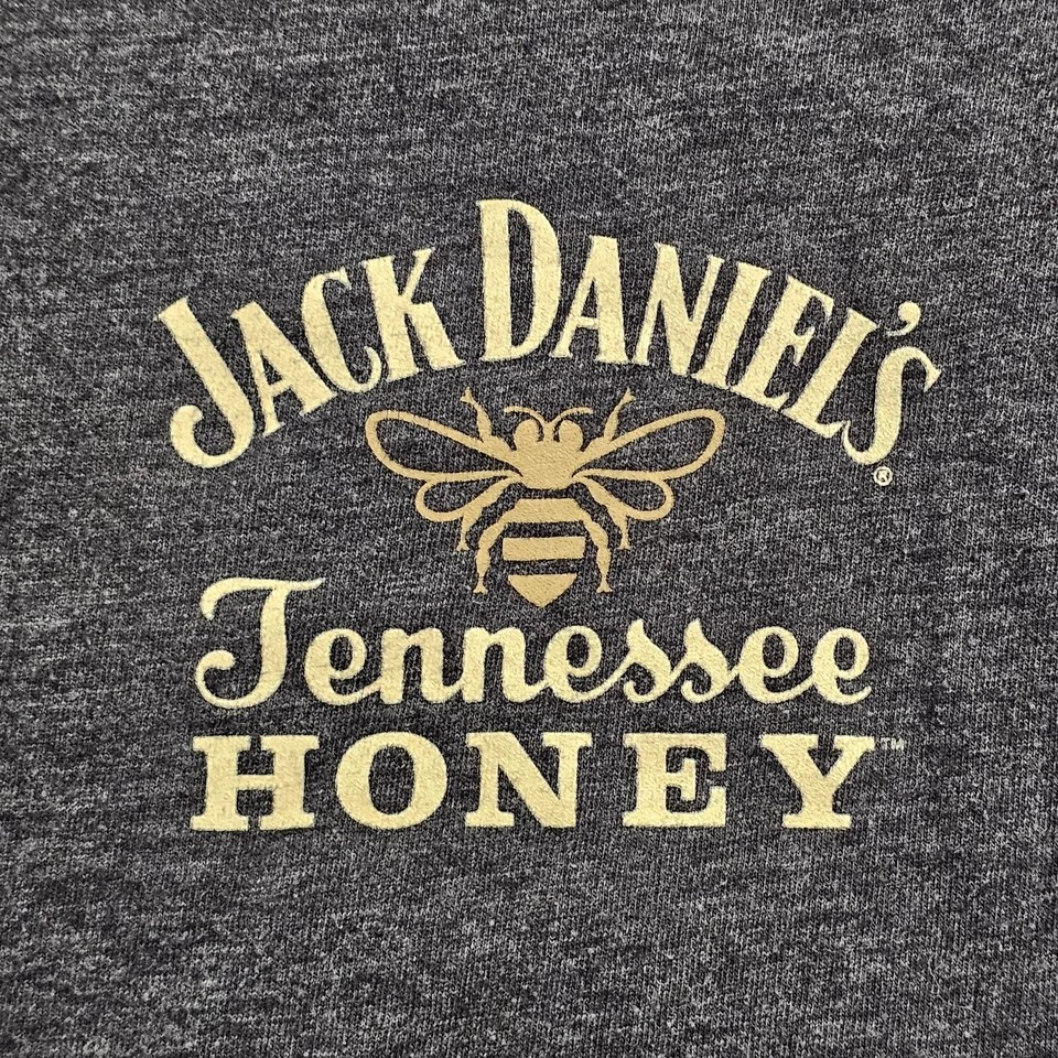 Camiseta ajustada Jack Daniels Tennessee gris miel manga corta para mujer XL Foto 3 de 4