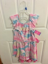 BRAND NEW GIRLS SIZE 10-12 2 PACK ZUNIE GIRL ROMPERS