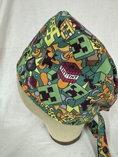 Men/Women Surgical Scrub Cap Lined Mine Cartoon Very Cool 100 Cotton