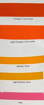 Mini Football Helmet Stripes - 14 Popular Team Colors - 3M 20MIL