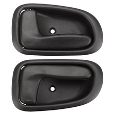 FRONT INNER DOOR HANDLES PAIR BLACK FOR TOYOTA COROLLA AE101 AE102 1994-1998