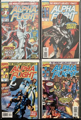 1997 Marvel Comics ''Alpha Flight'' Lot of 4 Comic Books! #1-4, 1, 2, 3, 4