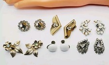 Vintage Costume Jewelry CLIP ON SCREW BACK Earrings Lot 83