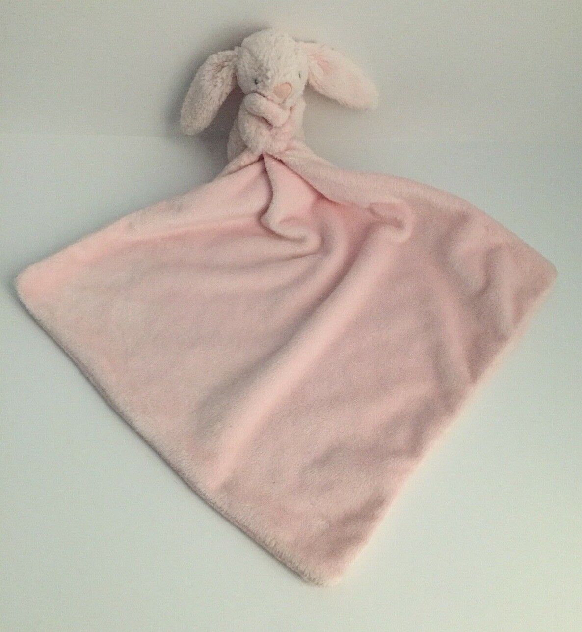 Little Jellycat Bashful Pink Bunny Rabbit Baby Security Blanket Lovey Plush For Sale Online