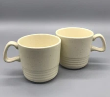 Set of 2 Vintage Homer Laughlin Heartside 6 oz. Coffee Mugs Made in USA
