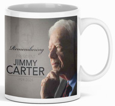 Jimmy Carter In Memory Double-Sided Ceramic C...