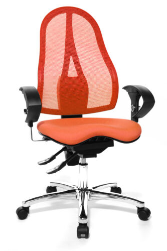 Sedia da ufficio sedia girevole sedia da scrivania Topstar Sitness 15 cromato arancione - Foto 1 di 2
