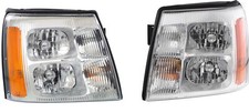 New pair right & left Halogen headlights head light for Cadillac Escalade 2002