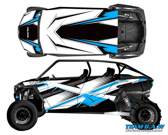 Polaris 4 RZR 1000 xp Design MXVEC 019 Decal Graphic Kit Wraps UTV
