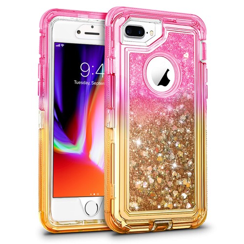 Armor Glitter Liquid Hybrid Case Cover For iPhone Belt Clip fits Otterbox Clip - Picture 20 of 43