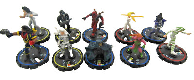 10 Wizkids Marvel Comics 2004 Mutant Mayhem Plastic Figurines Game Pieces Lot 01