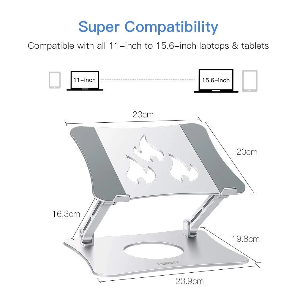 Laptop Stand, Ergonomic Adjustable Laptop Stand, 2 in 1 Computer Stand Tablet...