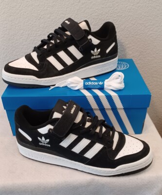 New RARE Men's Adidas Forum Low Panda Black White Lifestyle Shoes GW0695  US 10