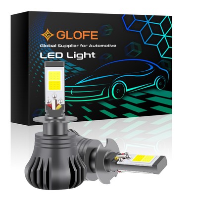 Flashing Dual Color White Golden Yellow H3 COB LED Bulbs For Fog Light Driving