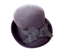 Brown Cloche Hat Classic 1920's flapper Gatsby Vintage Style Winter One Size M/L