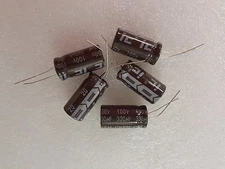 ILLINOIS Capacitor 337CKE100M Electrolytic 330uF 100V 20%  **NEW**  Qty.5
