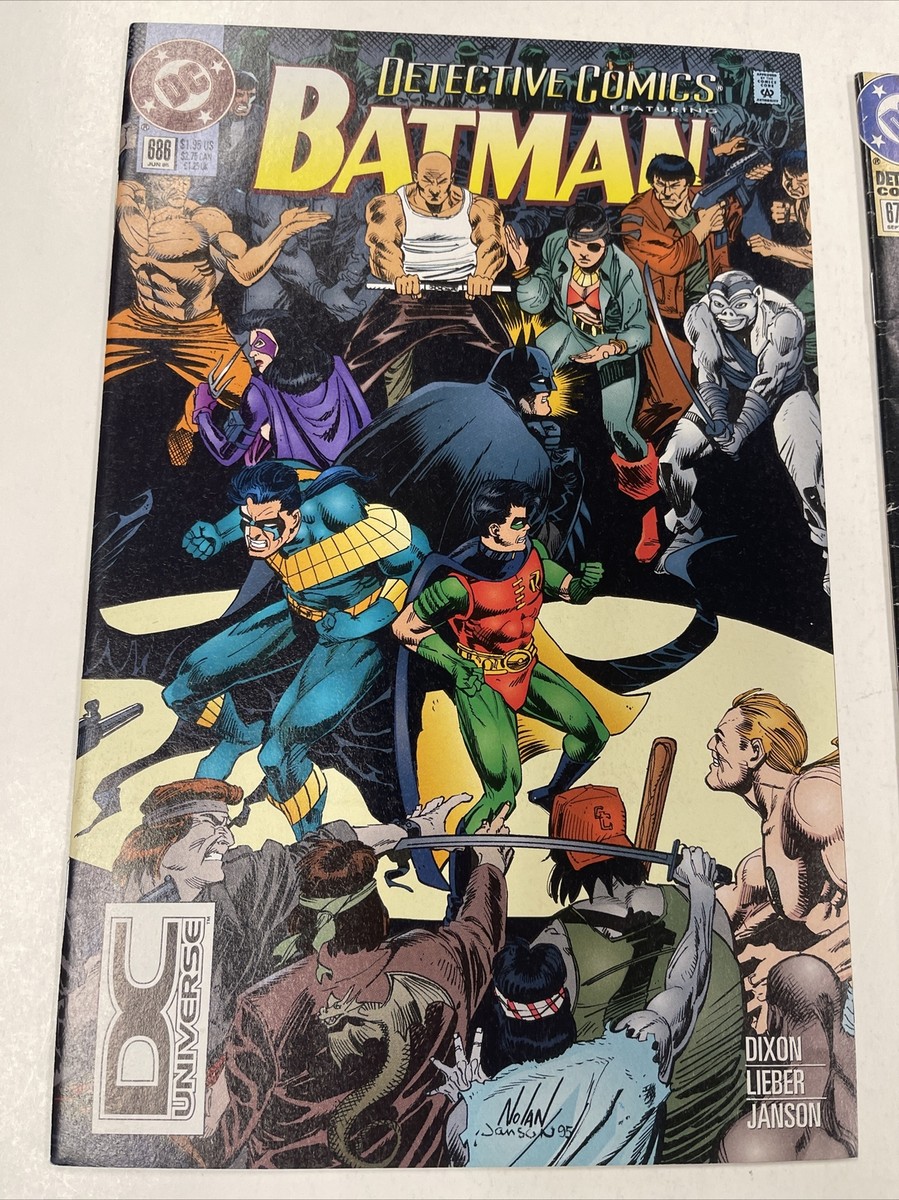 Detective Comics BATMAN #678 & 686 HTF RARE DC Universe Logo