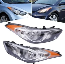 Headlight Assembly For 2011 2012 2013 Hyundai Elantra Halogen Headlamp