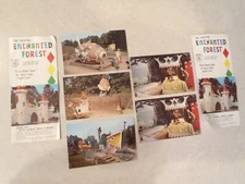 Vintage Enchanted Forest Maryland Brochures 1956 Postcards Route 40 Easter Bunny