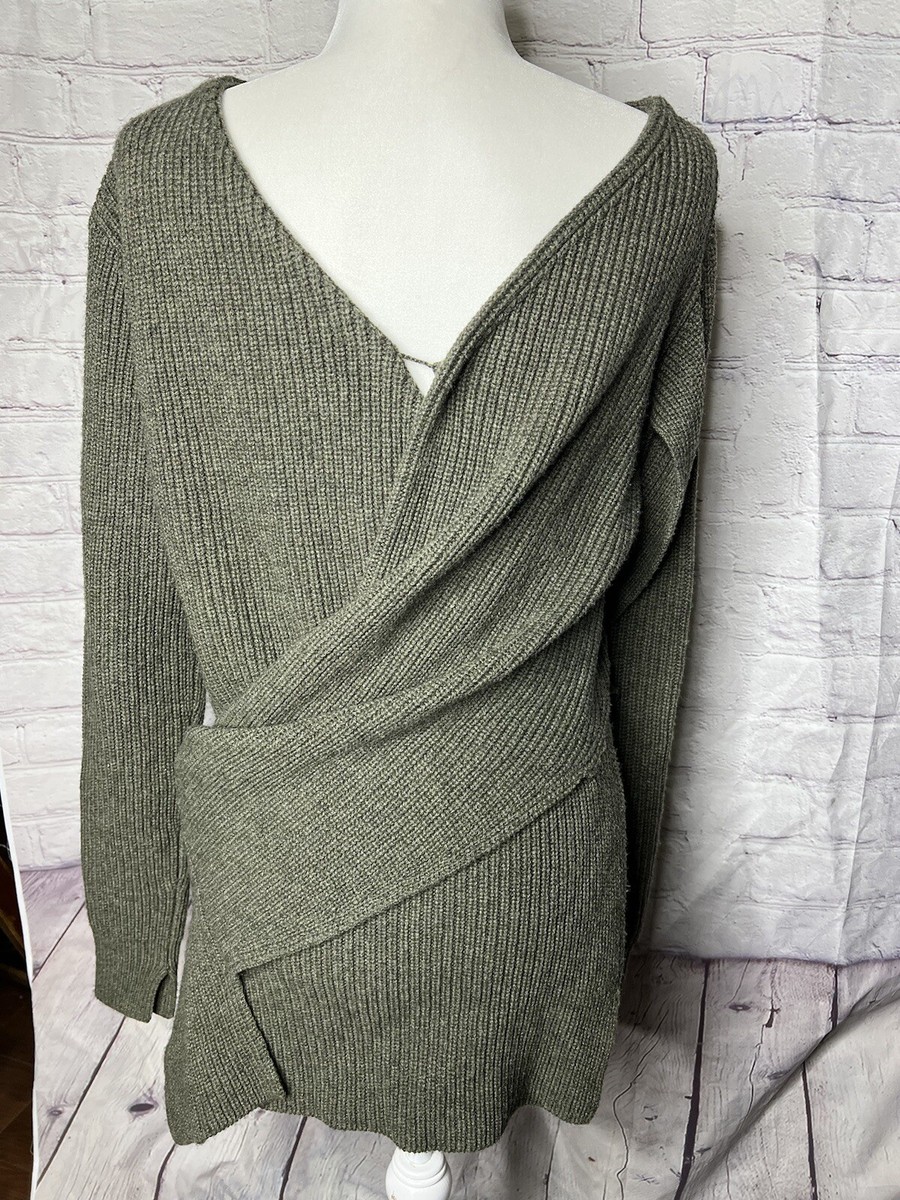 3.1 Phillip Lim - Yak wool ニット 3.1 PHILLIP LIM Wool Yak Blend Rib Knit Tie Detail Long