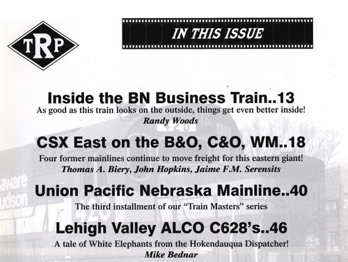 TRP The Railroad Press Magazine Issue #49 Lehigh Valley Alco C628's - 第 2/2 張圖片