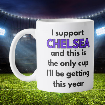 Neuheit Chelsea lustige Fußball Fan Tasse