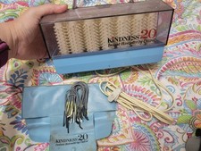 vintage kindness 20 hairsetter hot rollers curlers with cord, pouch and cllips