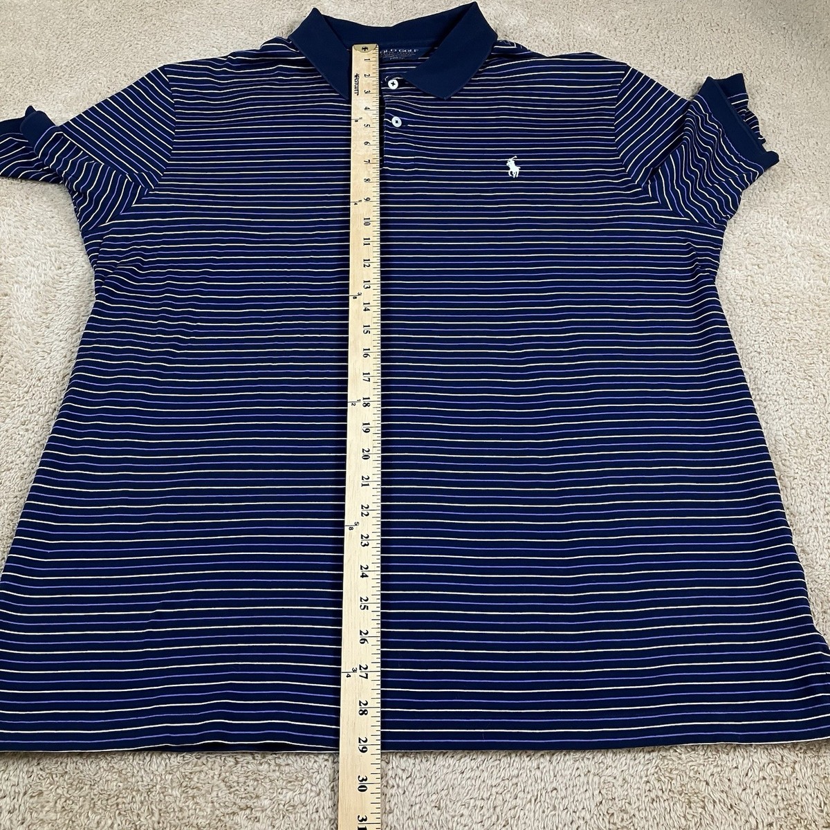 POLO GOLF ストライプシャツ XL Polo Ralph Lauren Golf Polo Shirt Men SZ XL Multicolor