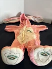 Vtg Cabbage Patch Kids Doll Clothes Pink Bunny Outfit Pajamas Footed Coleco CPK