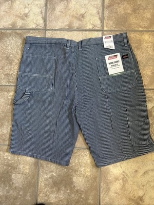 Dickies Hickory Stripe Shorts Men 42 Striped Railroad Carpenter