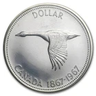 1967 Canada Silver Dollar Flying Goose BU/Prooflike
