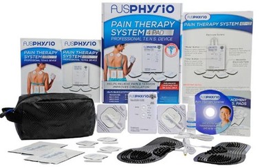 Portable DR-HO S Pain Therapy System 4-Pad TENS Device T.E.N.S Relief Massager
