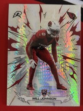 2025 Topps Resurgence #102 Will Johnson Prism Rookie Card RC. rookie card picture