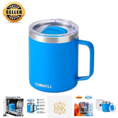 14 oz Insulated Travel Mug - Modern Stainless Steel Cup for Adventure Lovers