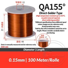 0.05mm-1.5mm Copper Wire Magnet Wire QA155°C Enameled Copper Winding Wire Coil