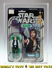 Vintage Kenner Star Wars Carded 12 Back-B Han Solo Small Head Action Figure A...