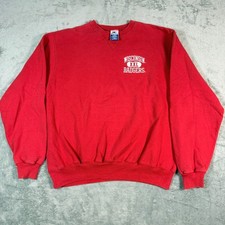 Vintage Champion Mens XL 90's Crewneck Wisconsin Badgers XXL Red Cotton Blend
