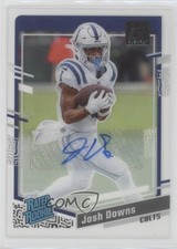 2023 Panini Clearly Donruss Auto Josh Downs #71 Auto 06or