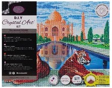 Taj Mahal Tigers Craft Buddy Diamond Crystal Art gerahmte Leinwand Set 40 x 50 cm Spaß