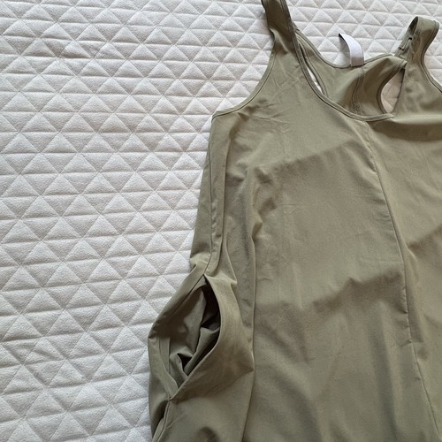 Athleta Women’s Presidio Dress Size S Green Hi And Low Light Weight Side Pockets - Picture 5 of 11