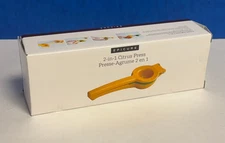NEW OPEN BOX NEVER USED EPICURE 2 IN 1 CITRUS PRESS LEMON SQUEEZER JUICER