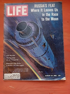 Life Magazine August 24, 1962 - Soviet Vostok Dual Space Flight NASA